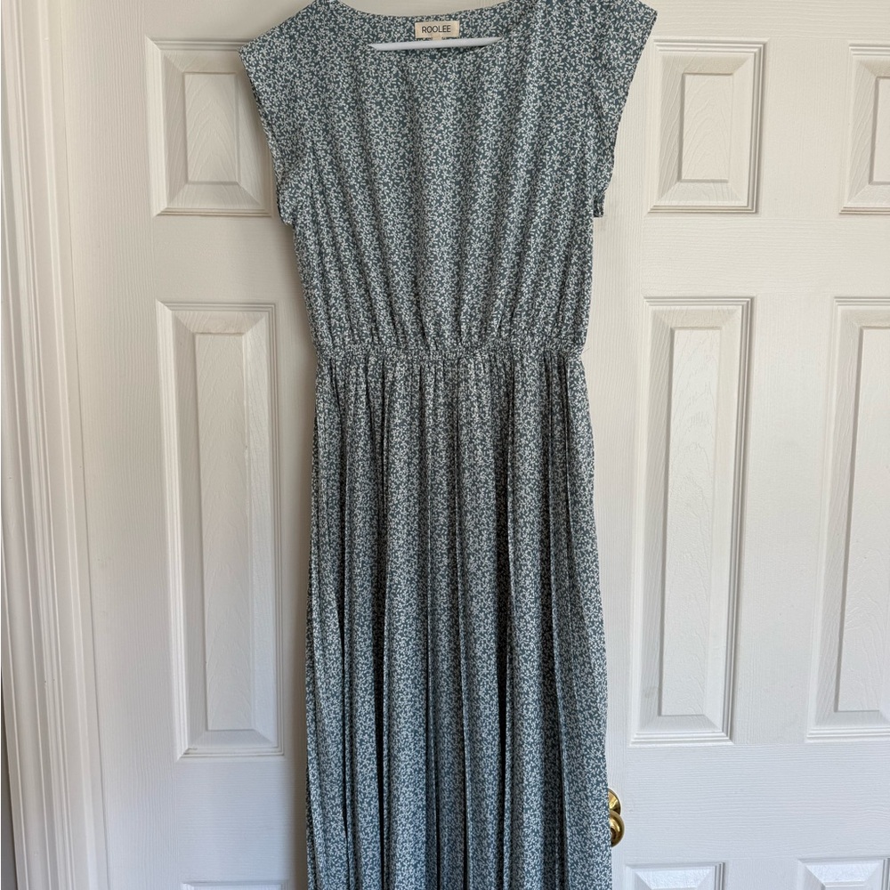 Roolee Blue and White Floral Dress NWOT